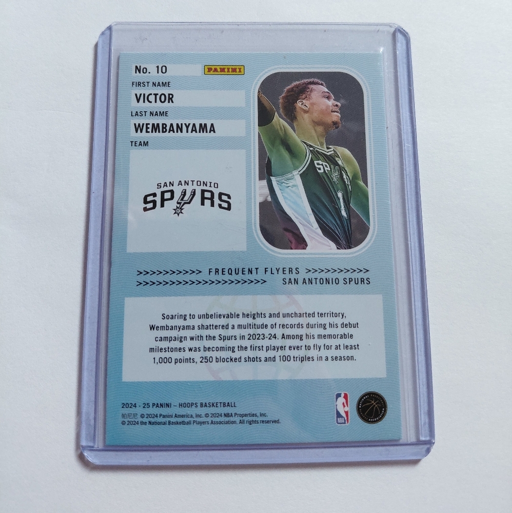 NBA Hoops Frequent Flyers Card WEMBY - Picture 4 of 4